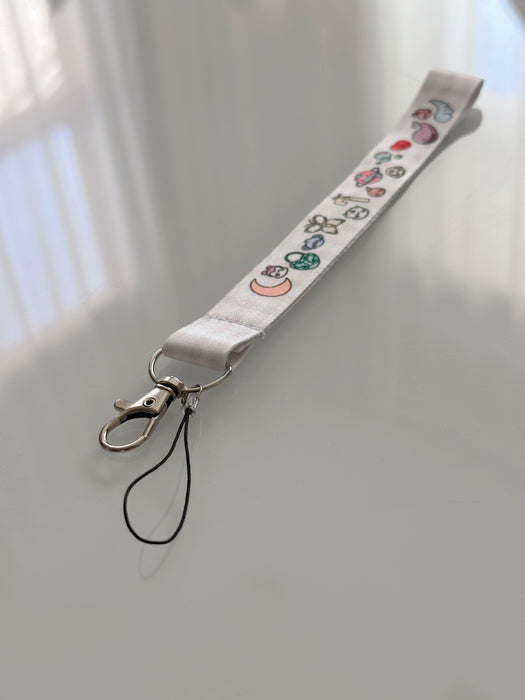 BTS BT21 Inspired Doodle Wrist Strap Keychain