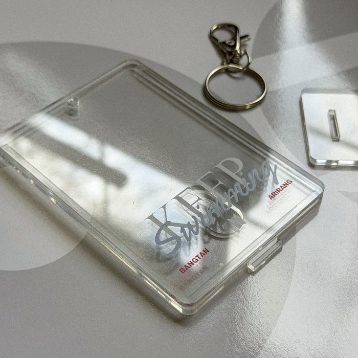 BTS ARIRANG Inspired Keep Swimming Acrylic Photocard Holder