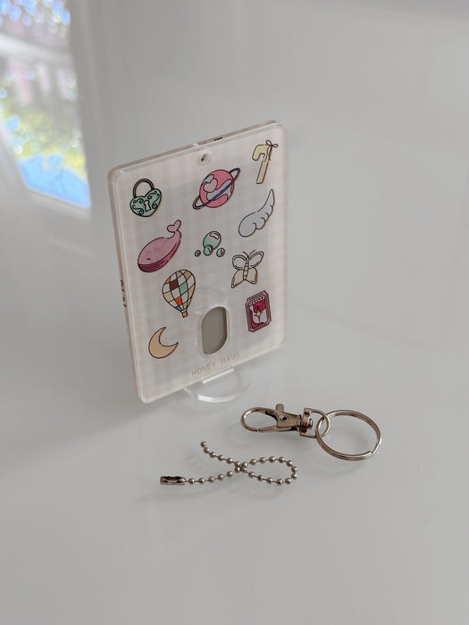 BTS BT21 Inspired Doodle Acrylic Photocard Holder