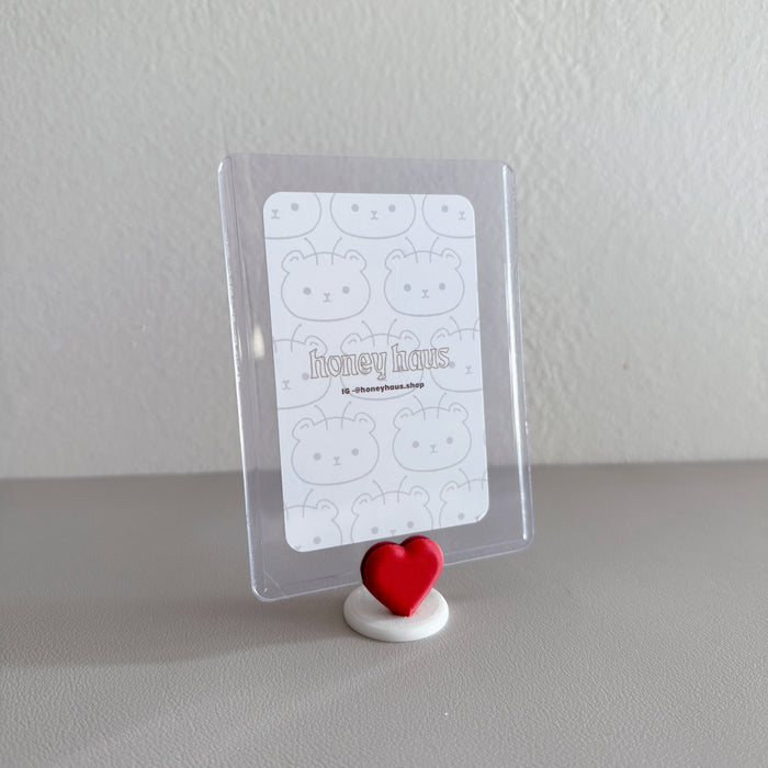 Heart Charm Polaroid / Toploader Holder